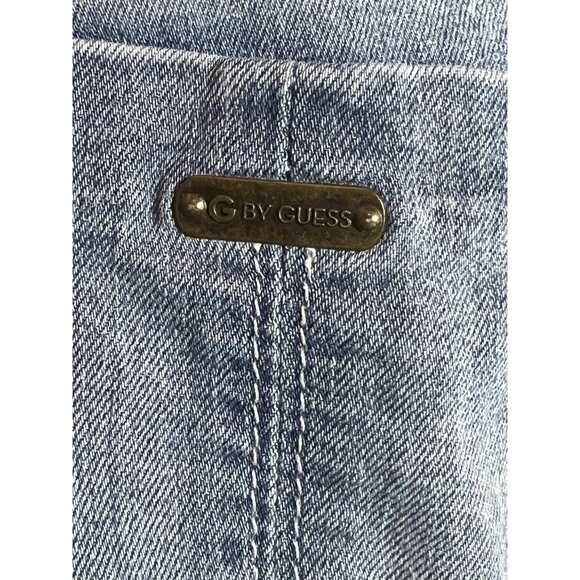 G by guess mid rise jeans size 31 stretch medium wash cuffed Y2K - Picture 8 of 14